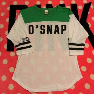 VS Pink St Patrick’s 3/4 sleeve tee Sz m